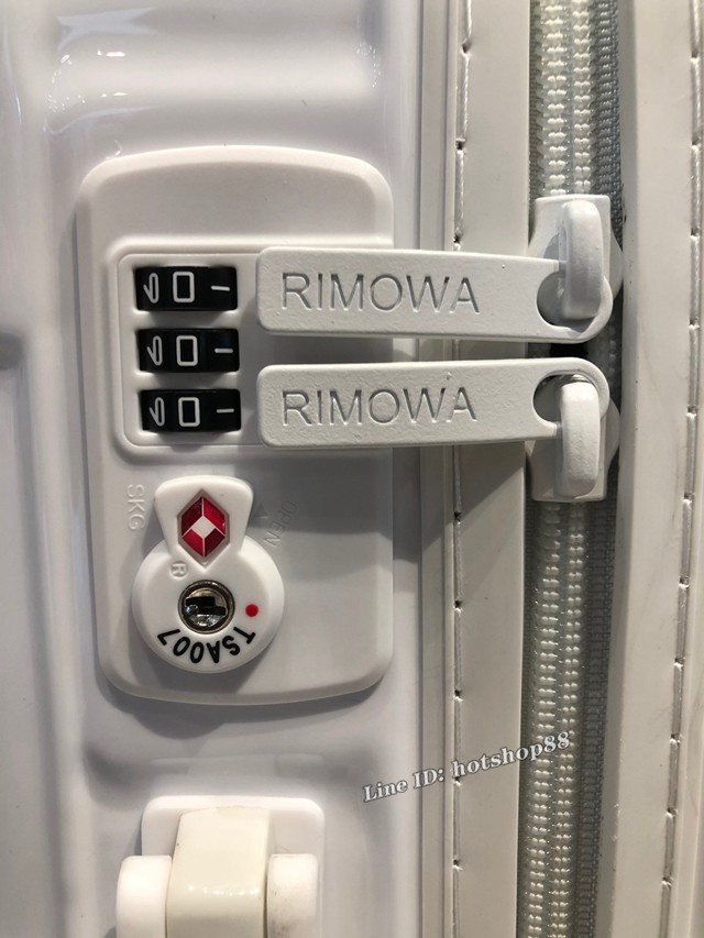 RIMOWA行李箱四輪拉杆箱 essential最新系列 日默瓦純PC高端拉杆箱 白色 gdx1235